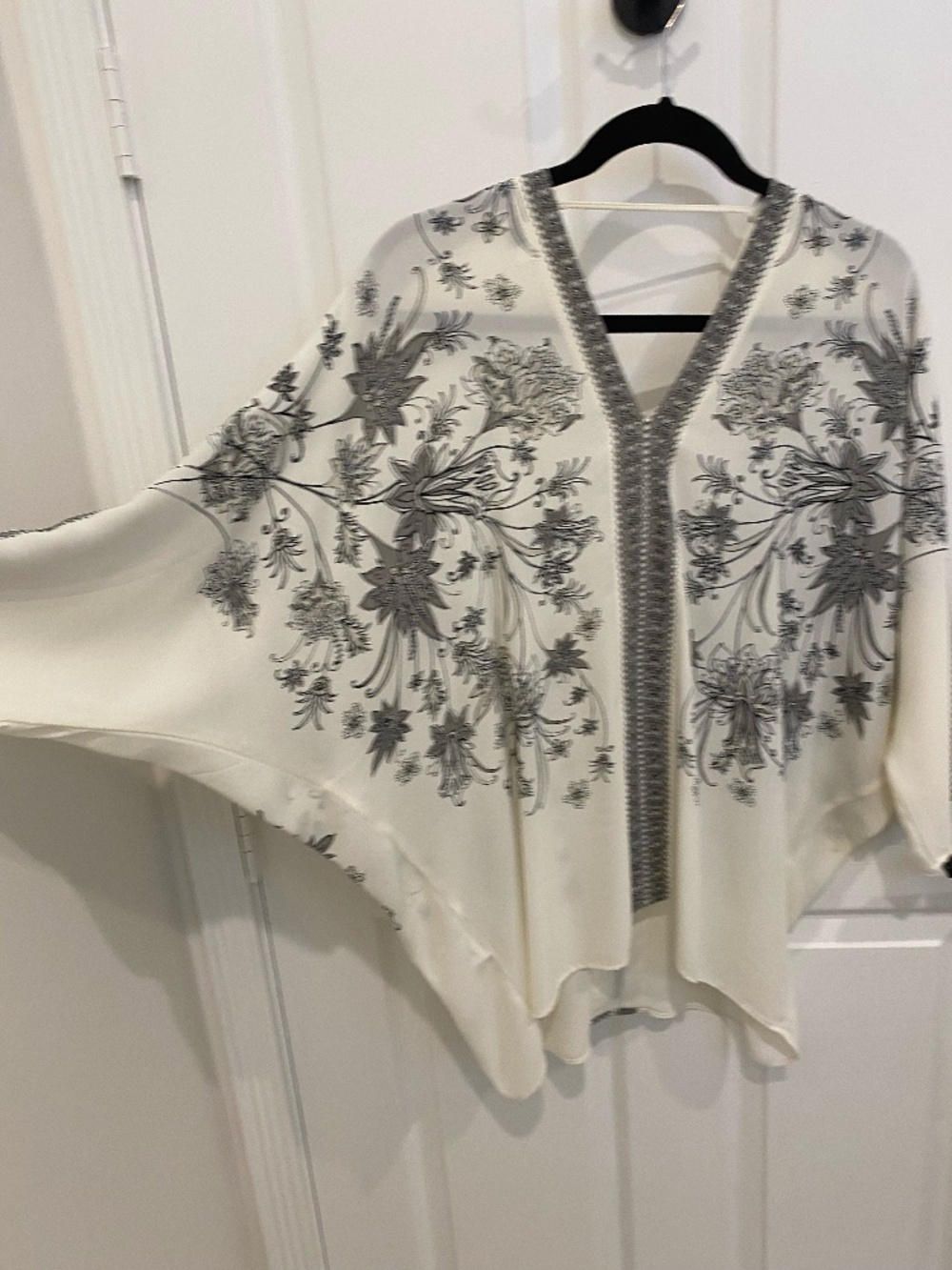Women's raglan sleeve blouse, size L , Rose and Olive
